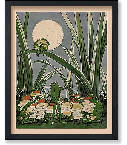 Amazon.co.jp: MINI ZOZI ビンテージカエル絵画 モネ 有名なアート